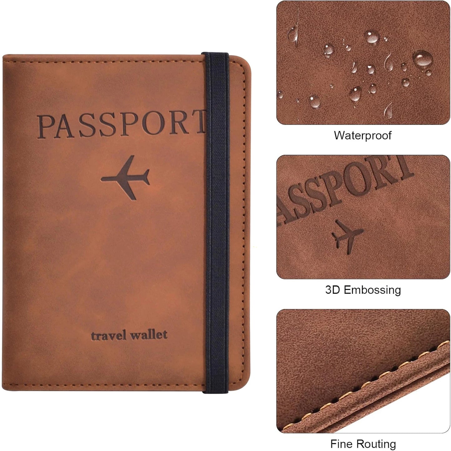 Porte Passeport élégant avec Protection RFID