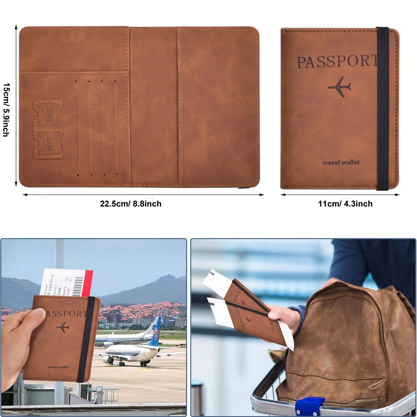 Porte Passeport élégant avec Protection RFID